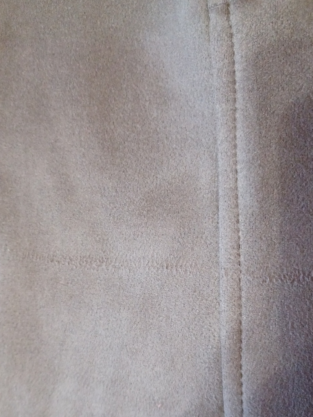 HYFVE Taupe Faux Suede A-Line Mini Skirt Button Closure Pockets High Waisted - Picture 16 of 16